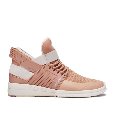 Supra Skytop V Lyse Brune Høye Sneakers Dame [NO-1-X925]